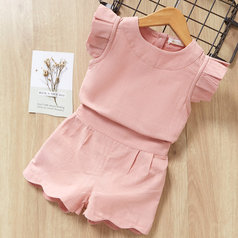 Girl's Summer Sets, New Short Sleeve T-shirt & Shorts Outfits, Multiple Styles To Choose From
