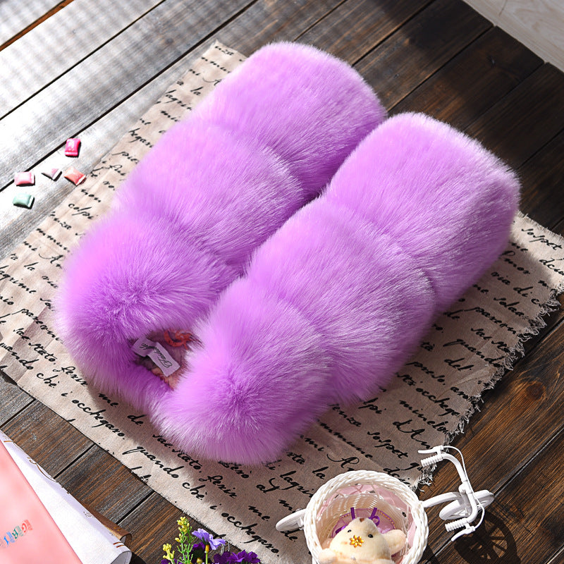 Fur Vest Short Thickened Cotton-padded Coat