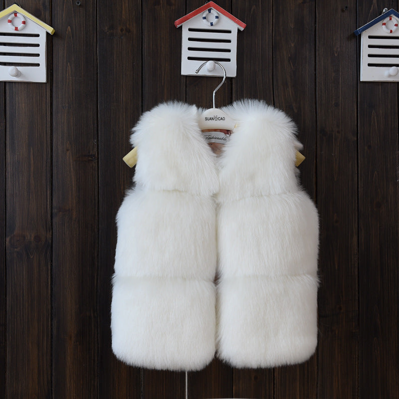 Fur Vest Short Thickened Cotton-padded Coat