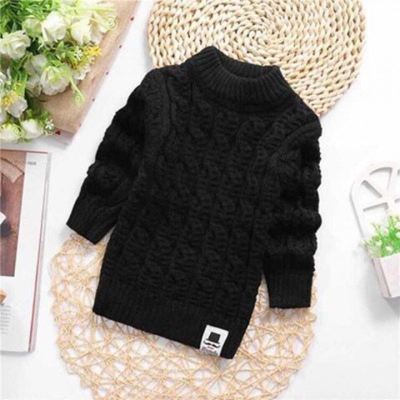 Children's Plush Thick Knitted Sweater