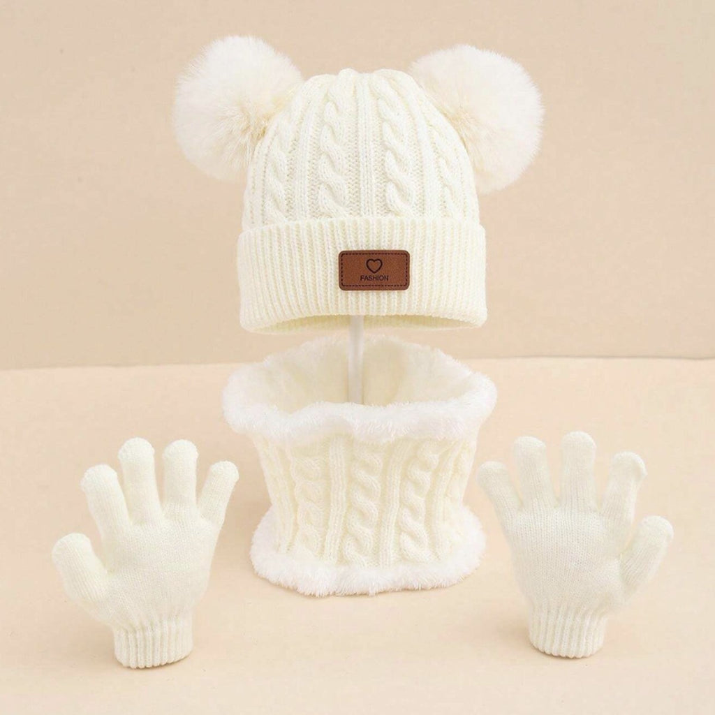 Children's Hat, Scarf & Gloves - 3PC Set
