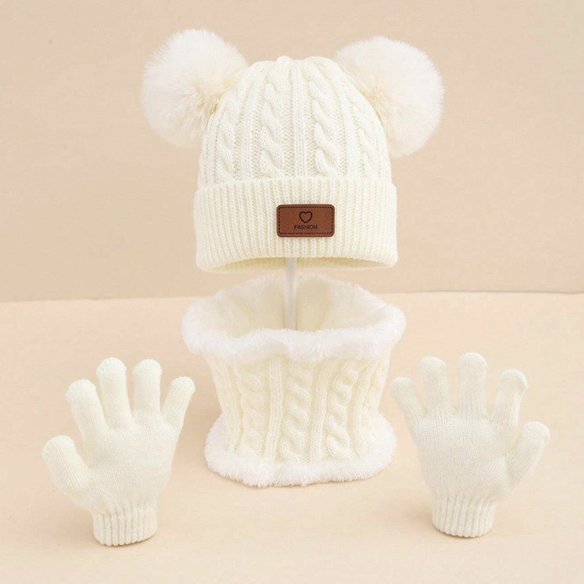 Children's Hat, Scarf & Gloves - 3PC Set