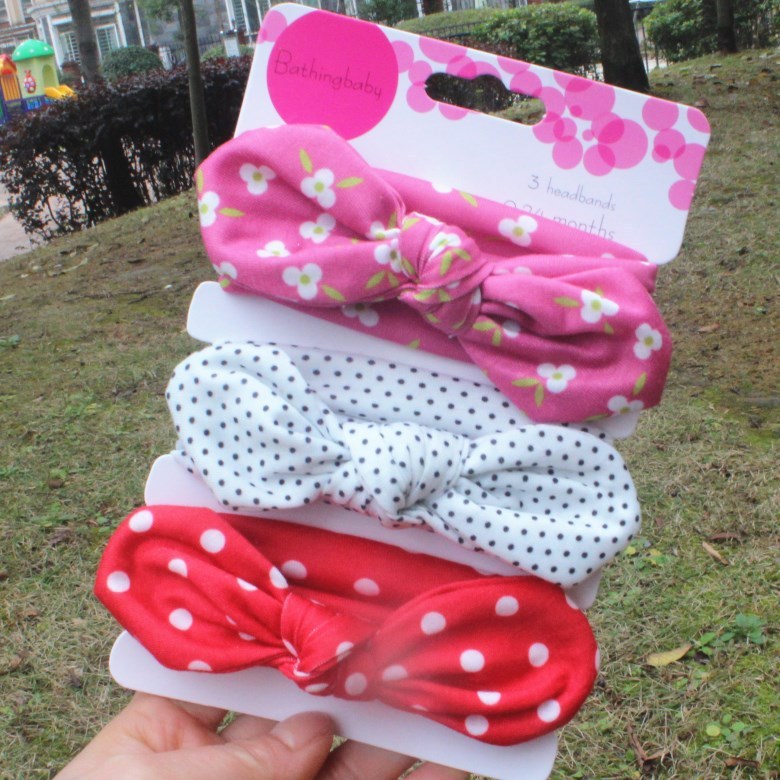 Children's Printed Headband 3pc Set