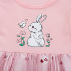 Easter Little Girls Cartoon Rabbit Princess Dress