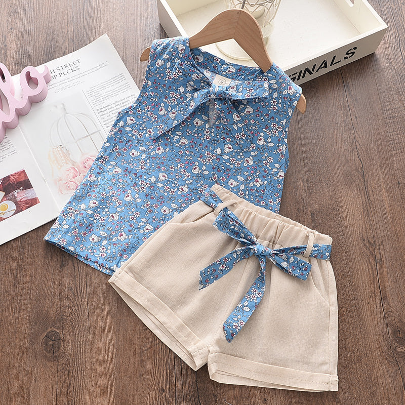 Chiffon Sling 2pc Suit, Cool Girl Suit, Children's Summer Outfits, Multiple Styles