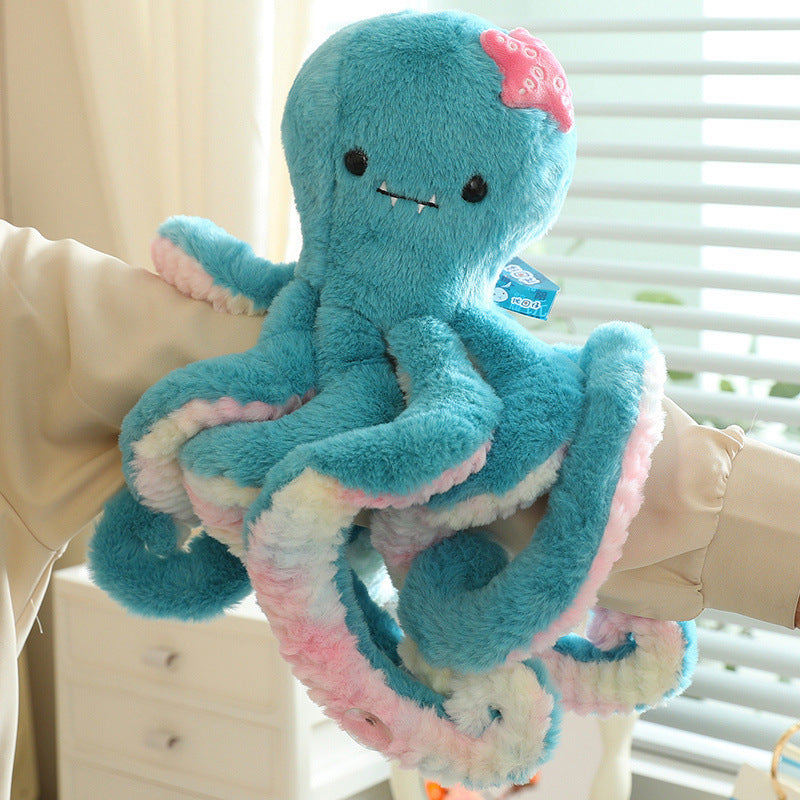 Octopus Plush Toy With Suction Cup Cute Oversized Tentacles