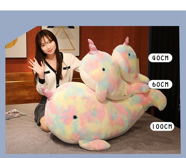 Ocean Whale Throw Pillow Plush Toy