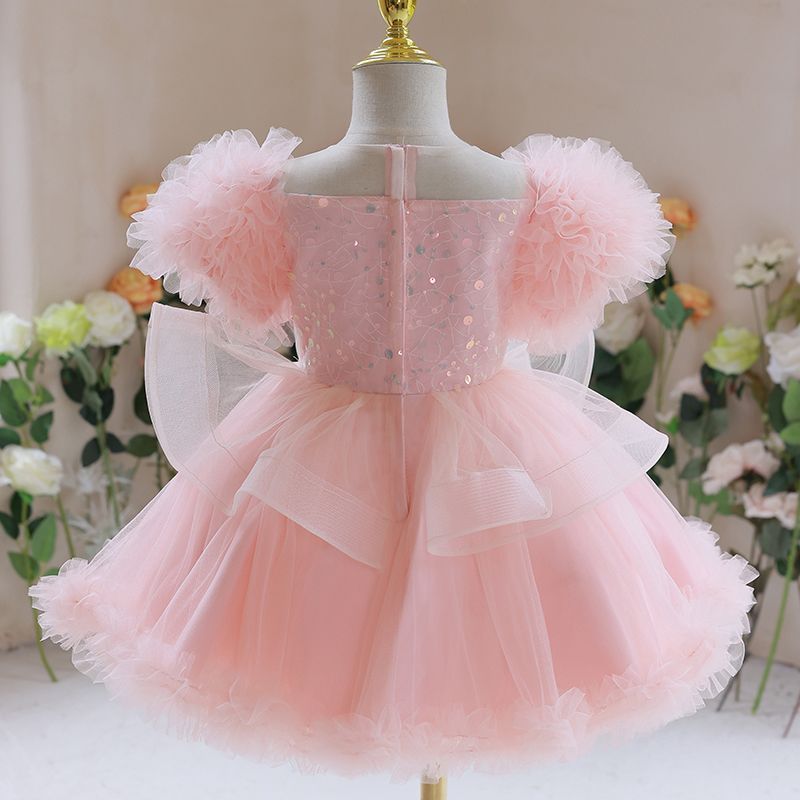 Birthday Flower Girl Gauzy Gown