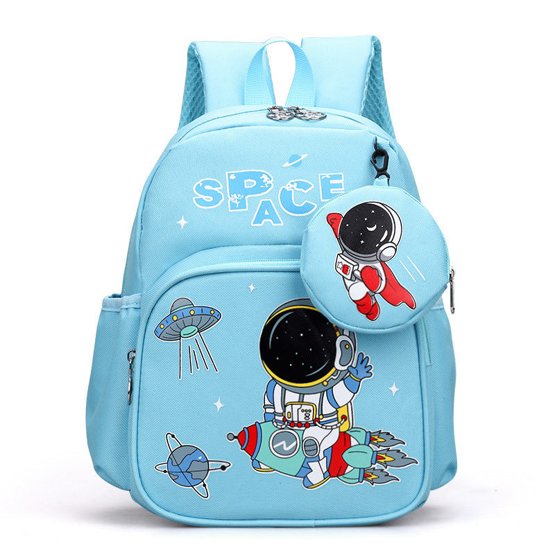 Children's Printed Schoolbag Backpack With Coin Purse