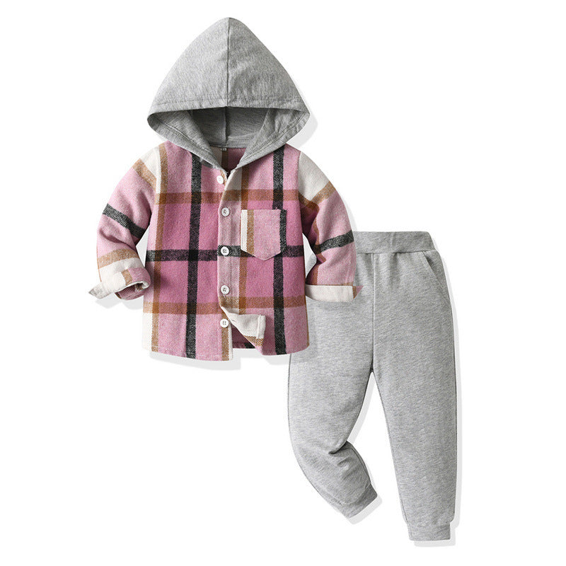 All-matching Plaid Shirt Harem Pants