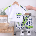 Boys' Summer Suit New Fashionable Short Sleeve