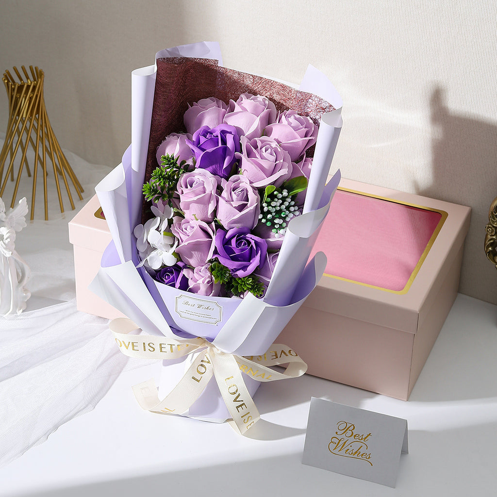 Rose Soap Bouquet Gift Box Valentine's Day Gift Artificial Flower