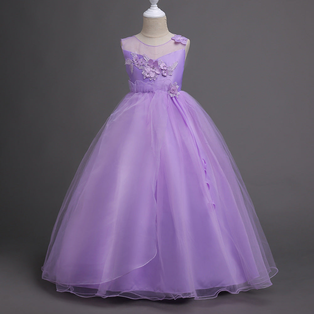 Children's Full Dress, Girls' Princess Dress, Formal Dress