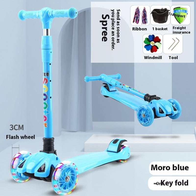 New Scooter With Flashing Wheels, 2-12 yrs