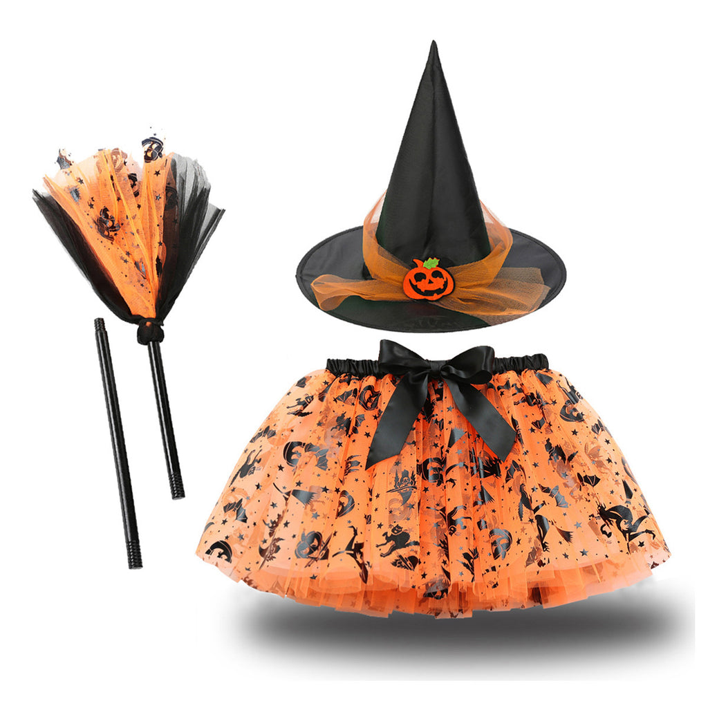 Printed Mesh Skirt & Accessories