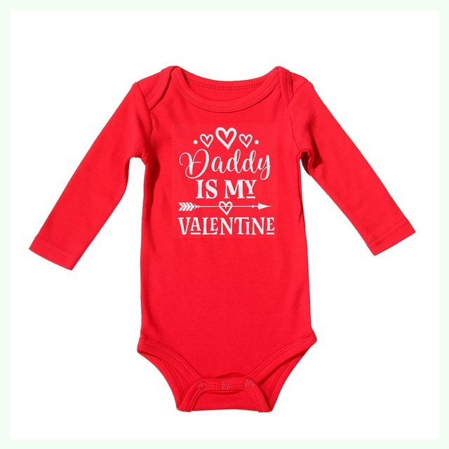 Valentine's Day Newborn Baby Summer Rompers Cotton In