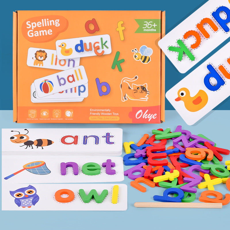 Early Education 26 English Letter Spelling Cards, Educational Toys