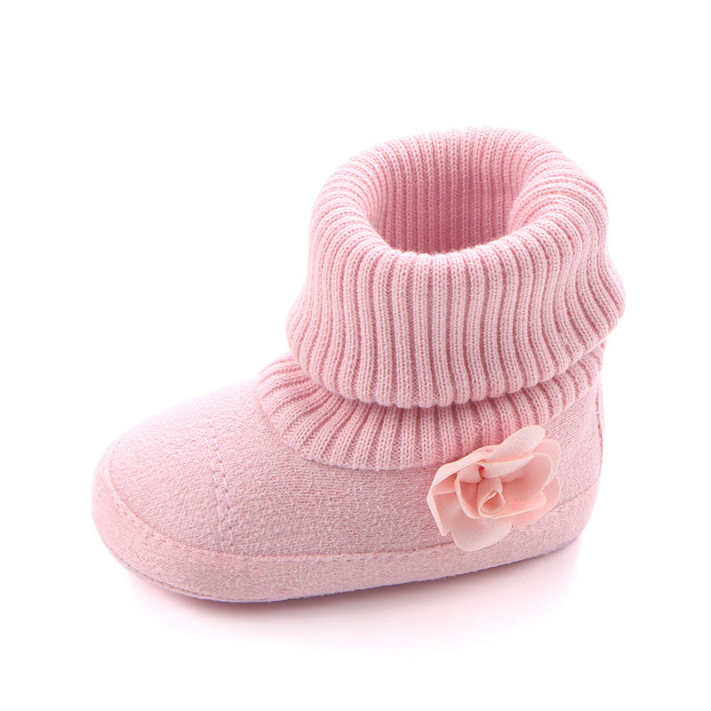 Baby Girls' Indoor Shoes, Warm Slippers, 3 Colors To Choose From