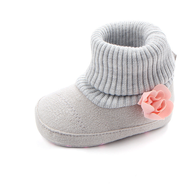 Baby Girls' Indoor Shoes, Warm Slippers, 3 Colors To Choose From