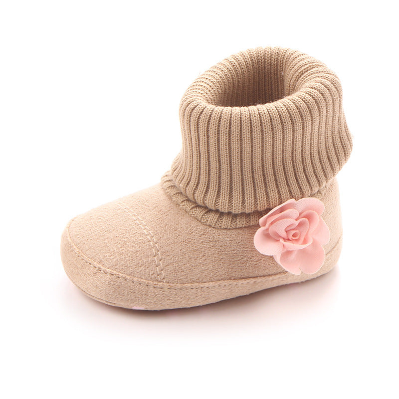 Baby Girls' Indoor Shoes, Warm Slippers, 3 Colors To Choose From