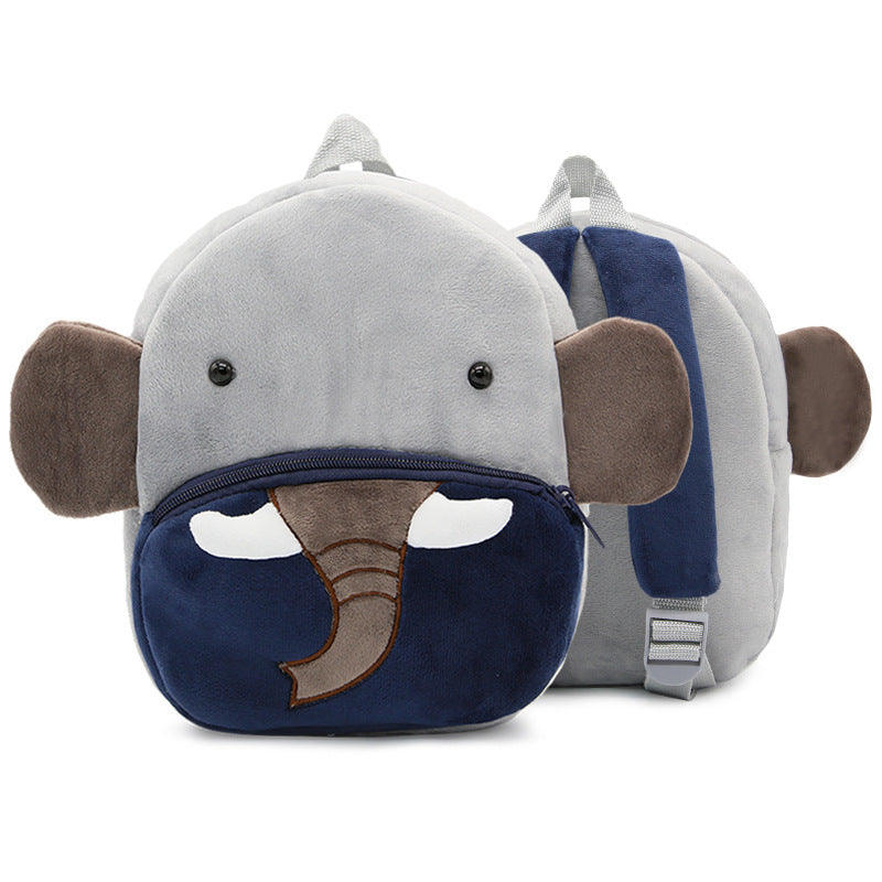Plush Backpacks Kindergarten Cartoon School Bags Children Animal Toy Bag