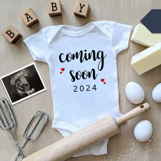 Announced Pregnancy 2024 Newborn Baby Onesie Pure Cotton Boy & Girl