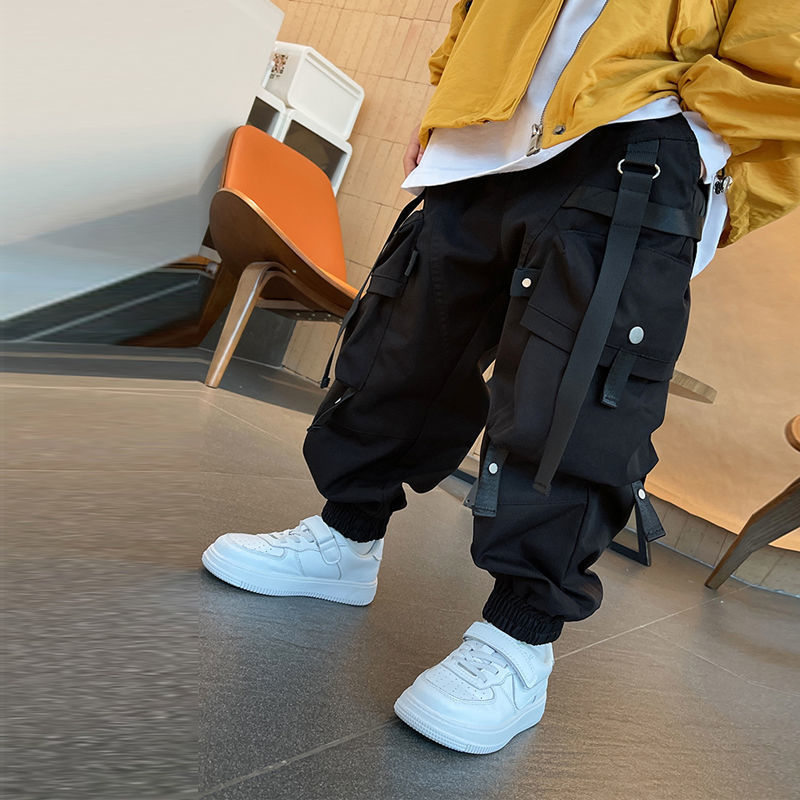 Western Style Work-leg Pants, Trendy Boys' Pants