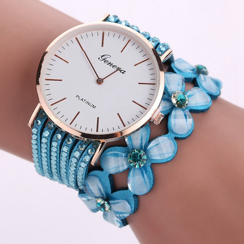 Women's Dress Elegant Quartz Bracelet Ladies Watch Crystal Diamond Wrist Watch, Gift For Mon