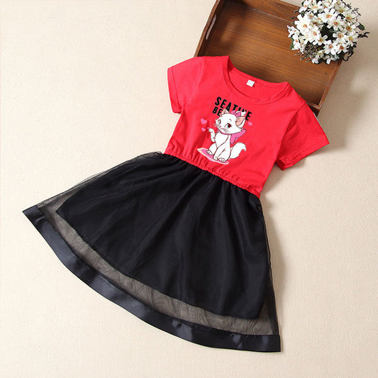 Summer Foreign Style Baby/Toddler/Girl Short Sleeve Dress