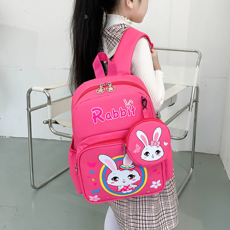 Children's Printed Schoolbag Backpack With Coin Purse