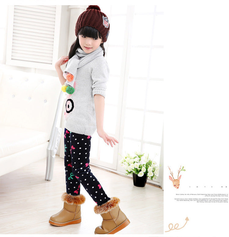 Girls' Winter Warm Leggings