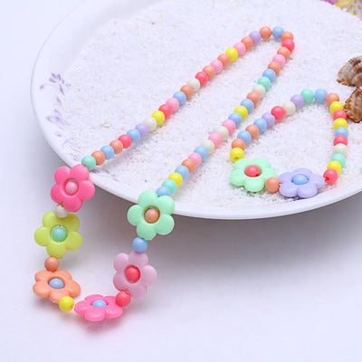 Two-piece necklace and bracelet For Children