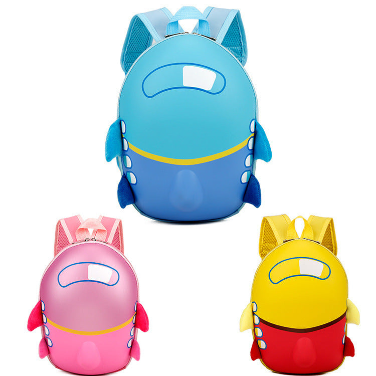 Children's Cartoon Schoolbag Small Plain Hard Shell Backpack