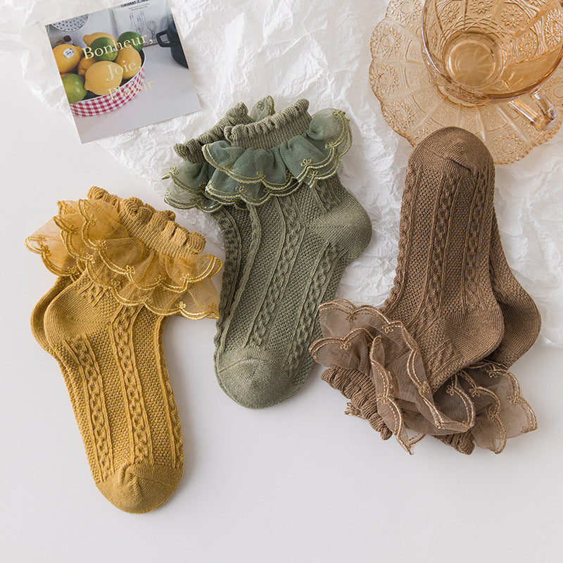 Lolita Style Girls' Lace Socks