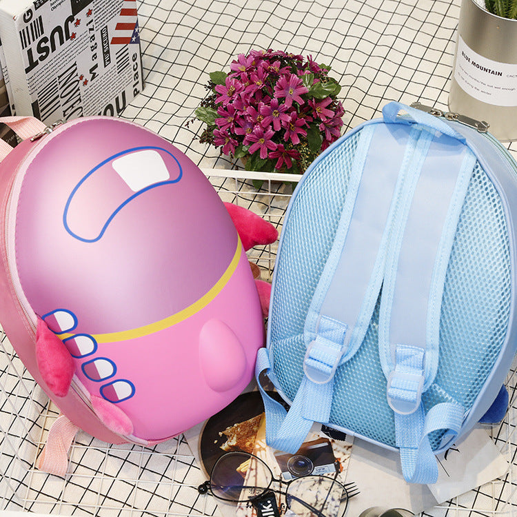 Children's Cartoon Schoolbag Small Plain Hard Shell Backpack