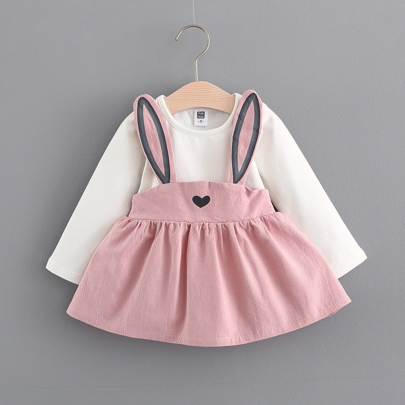 Girls' Cute Rabbit Dress, Baby Easter Princess Dress