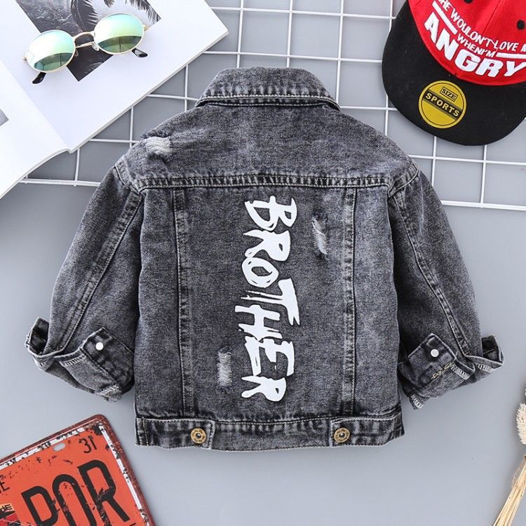 Boys' Denim Jacket Children's Trendy Jacket