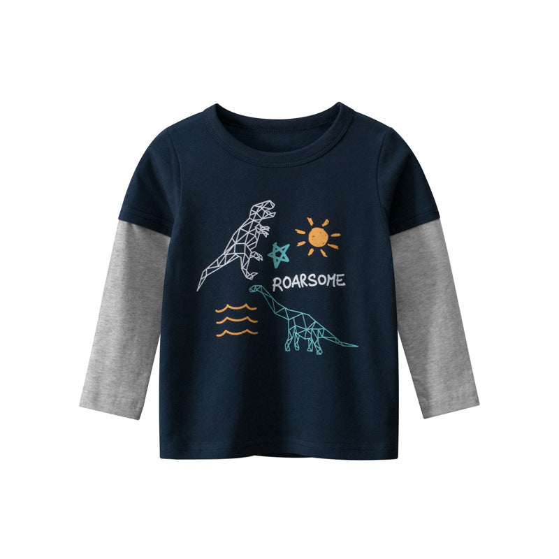 Boys' Long-sleeved T-shirt Top