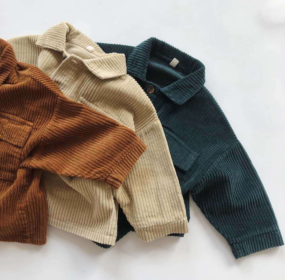 Boys' Corduroy Loose Cardigan Jacket