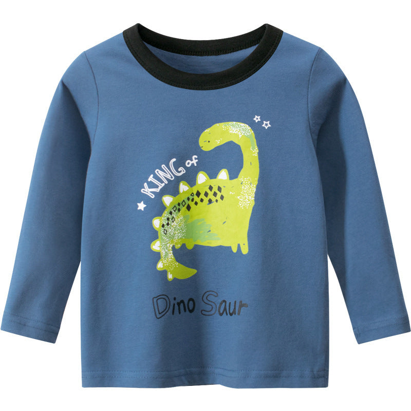 Boys Long Sleeve King Of Dinasour T-shirt