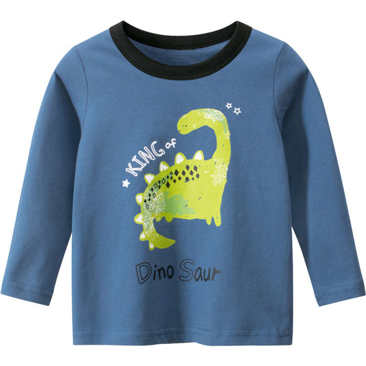 Boys Long Sleeve King Of Dinasour T-shirt