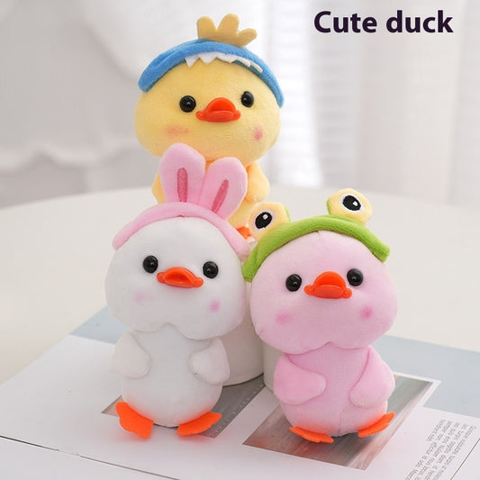 Duck Doll Small Size Children Doll Cute Girl Schoolbag Bag Charm