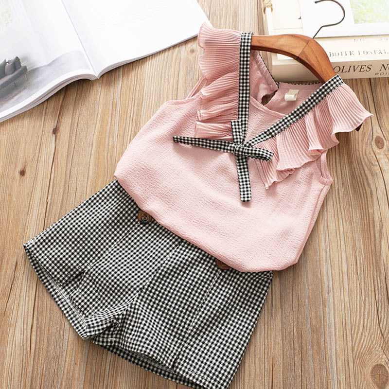 Girl's Summer Sets, New Short Sleeve T-shirt & Shorts Outfits, Multiple Styles To Choose From