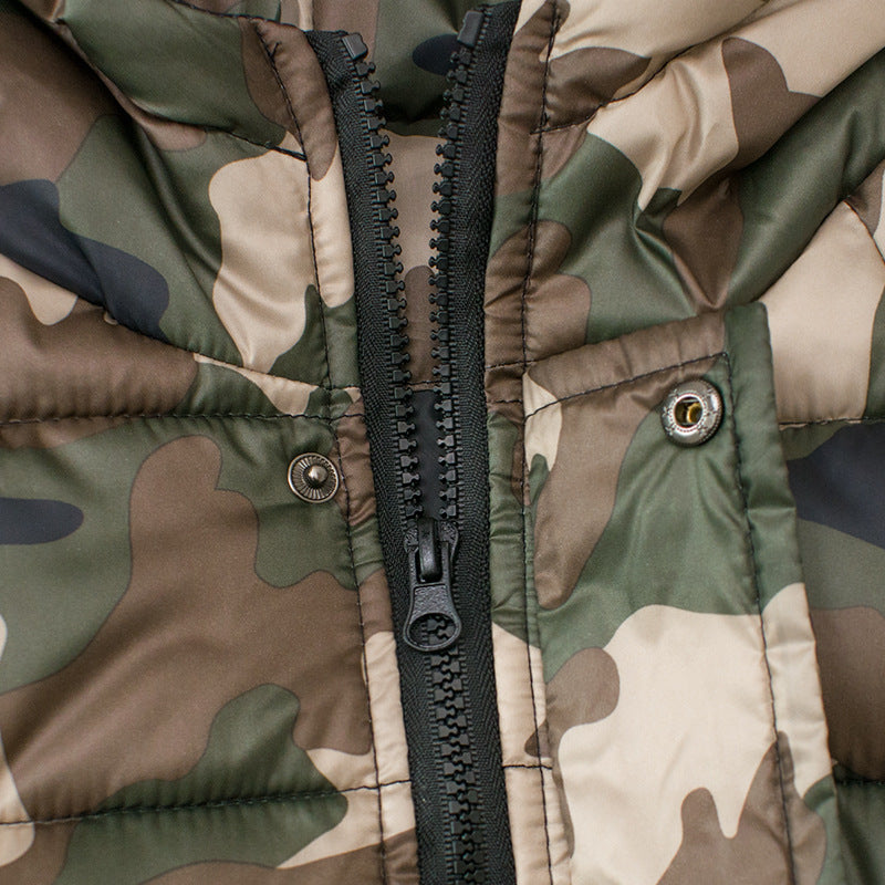 Boys' Camouflage Puffer Jacket