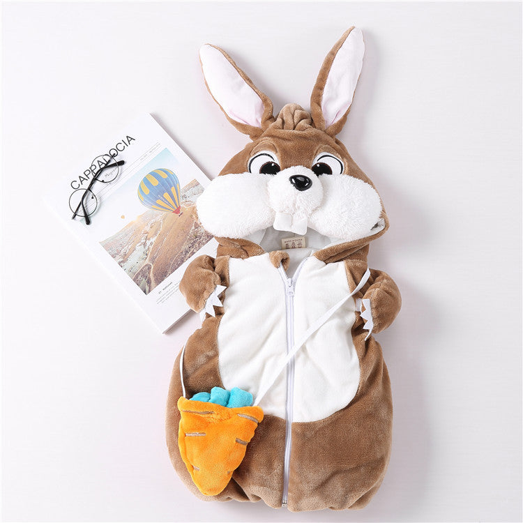 Thick Quilted Children's Vest Rabbit Animal Vest