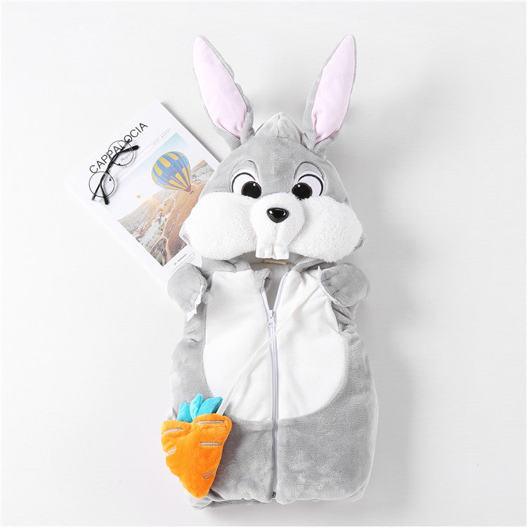 Thick Quilted Children's Vest Rabbit Animal Vest