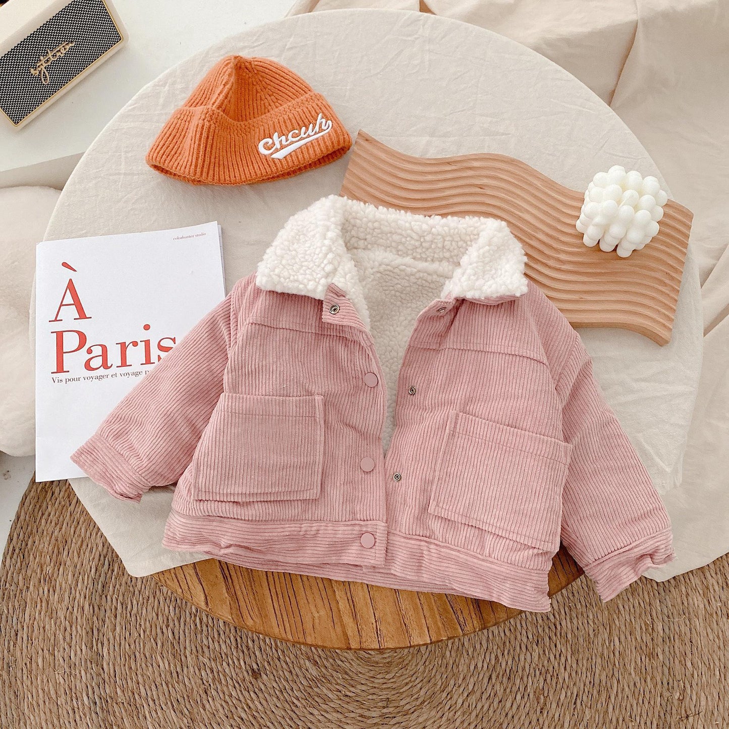 Children's Two-sided Corduroy Jacket