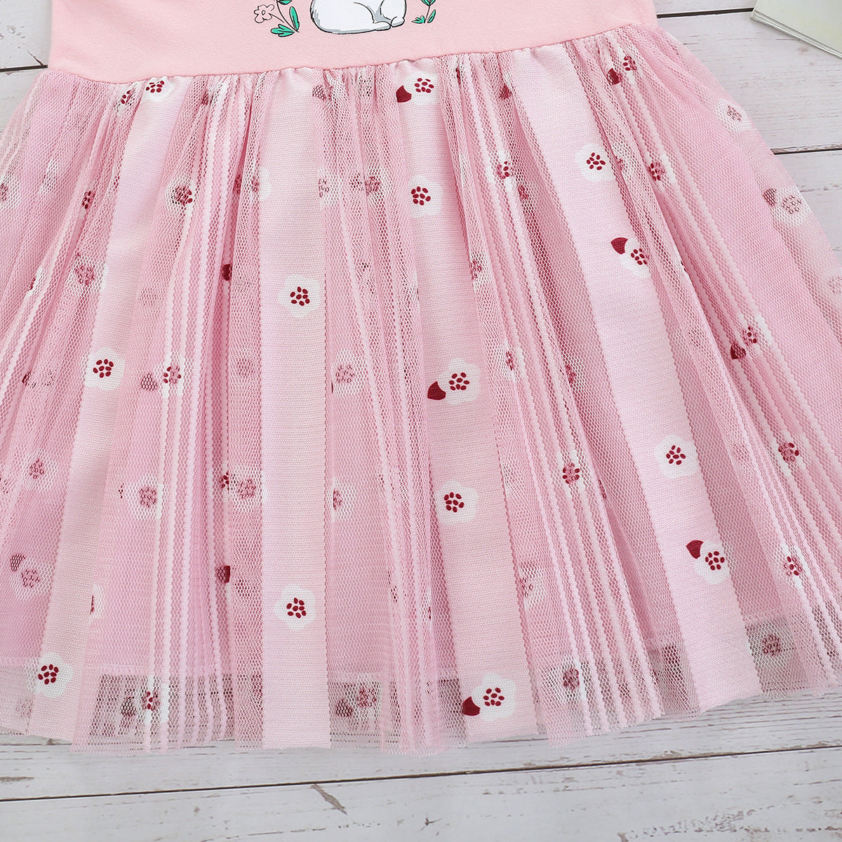 Easter Little Girls Cartoon Rabbit Princess Dress