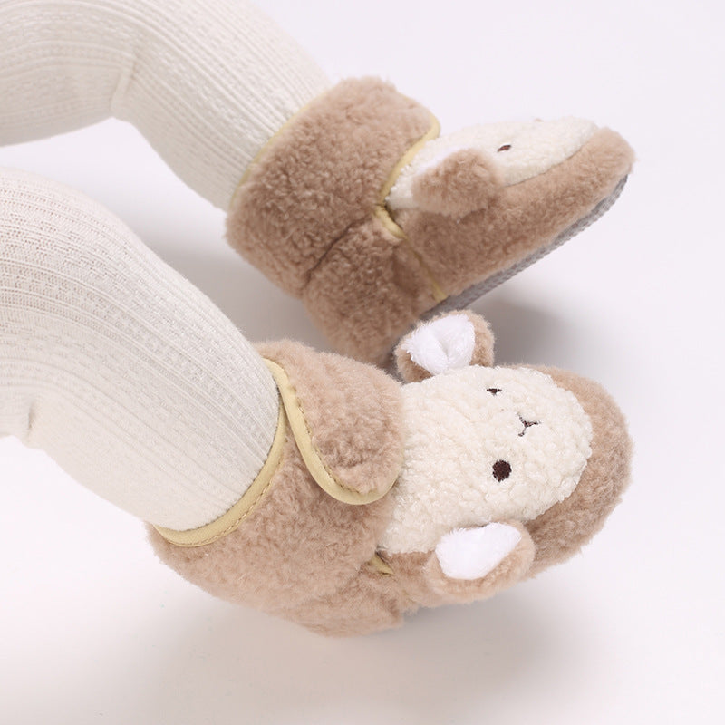 Baby Non-slip Cartoon Cotton Slippers