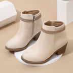 Girls' Fashion Double Strap Rhinestone Boots